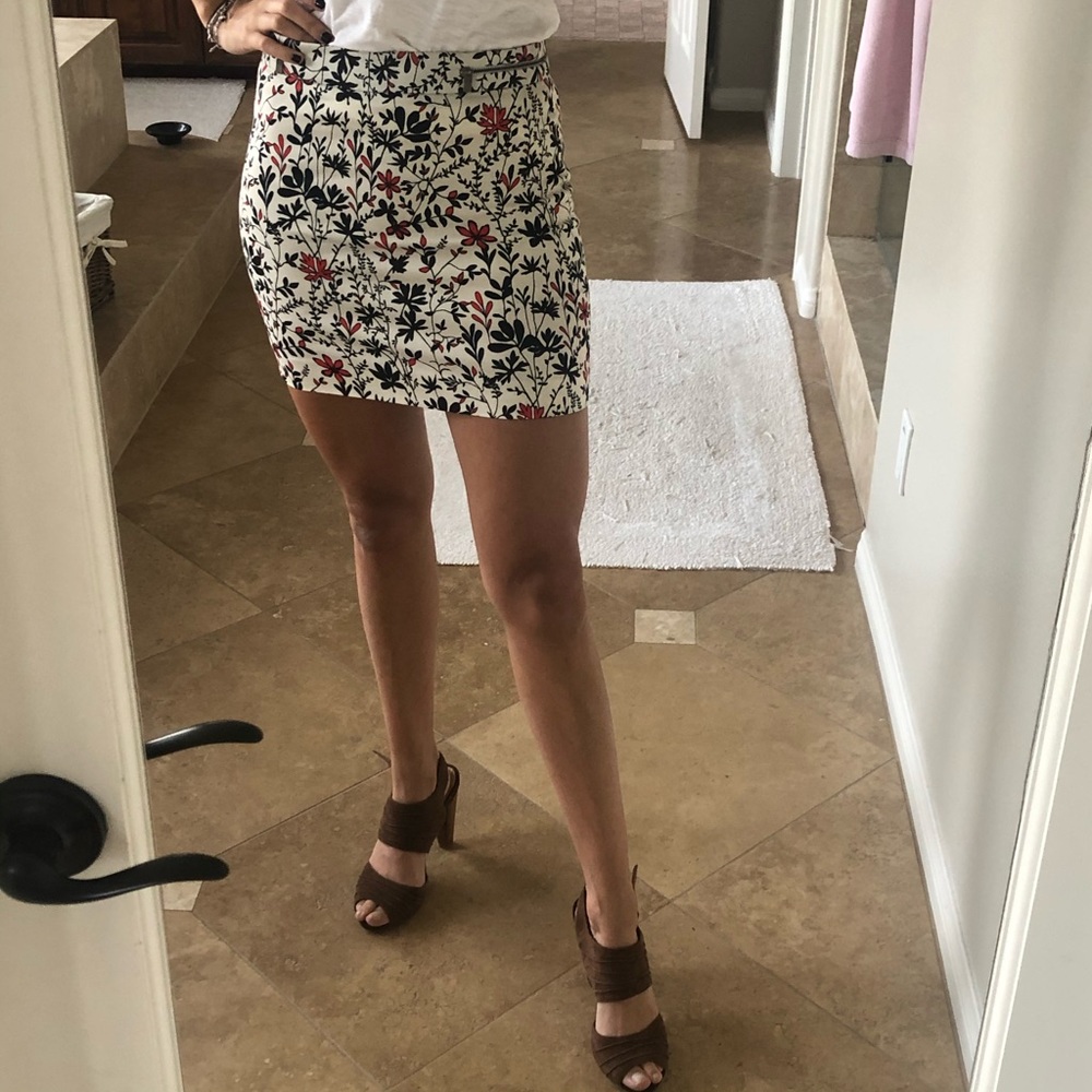 Mango Floral Mini Skirt